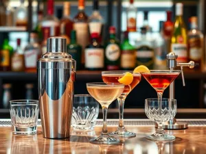 Akcesoria barmańskie – kieliszki, shakery, dozowniki do napojów